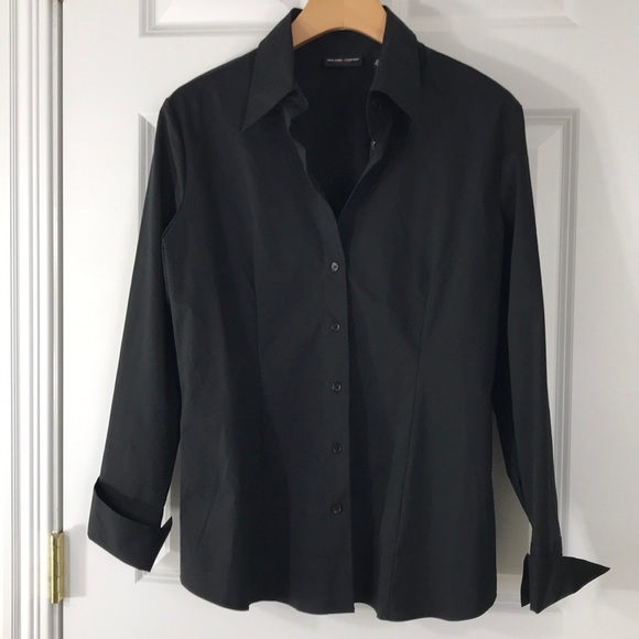 New York & Company Tops - Black stretch cotton blouse NWT New York & Company Tops - Black stretch cotton blouse NWT
